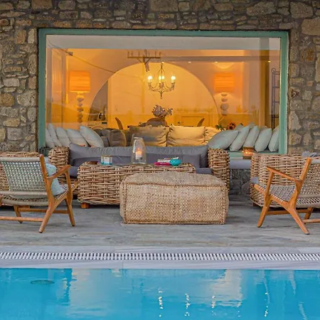 Mando Pool W Sea Views - Five Bedrooms Vila Super Paradise Beach (Mykonos)