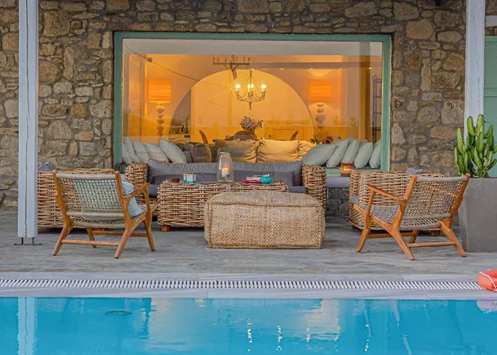 Mando Pool Villas W Sea Views - Five Bedrooms Villa Super Paradise Beach (Mykonos)