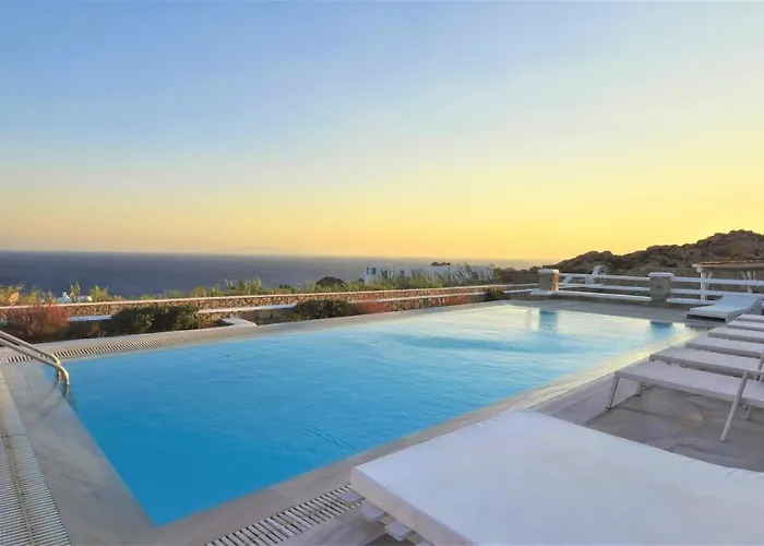 Mando Pool Villas W Sea Views - Five Bedrooms Villa Super Paradise Beach (Mykonos)